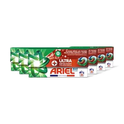 Ariel 4in1 pods+ ultra wasmiddelcapsules 6pack