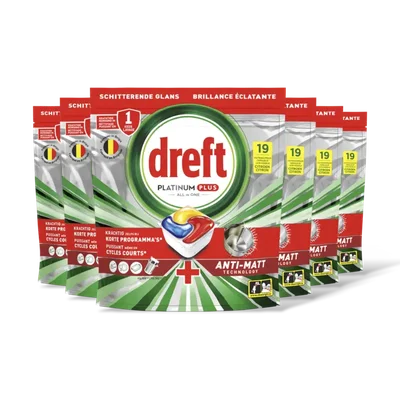 Dreft Platinum pls vaatwascapsules citroen 6pk