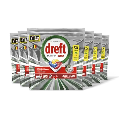 Dreft Platinum plus vaatwastablett citroen 6pk