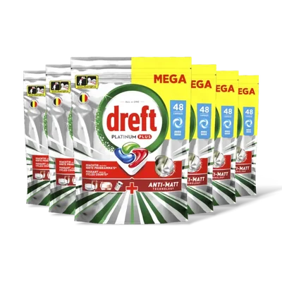 Dreft Platinum+ vaatwastabletten original 6pck