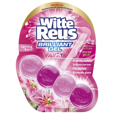 Witte Reus Toiletblok brilliant gel spring rain