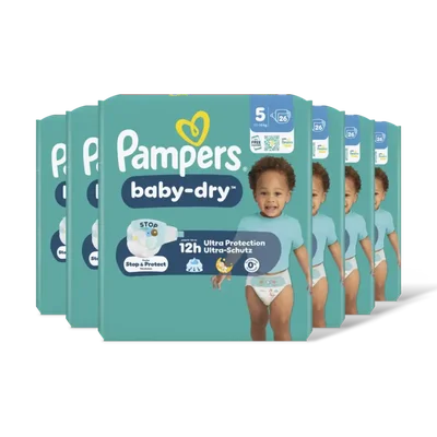 Pampers Baby-dry luiers maat 5 6-pack