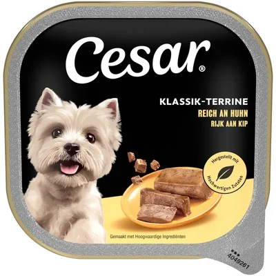 Cesar Klassik terrine rijk aan kip