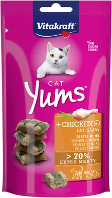 Vitakraft Cat yums met kip en kattengras