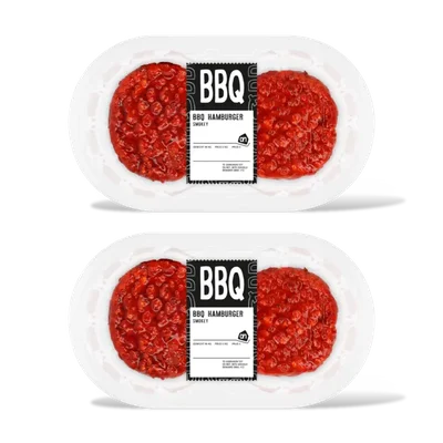 AH BBQ hamburger smokey 2-pack