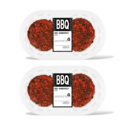 AH BBQ hamburger spicy 2-pack
