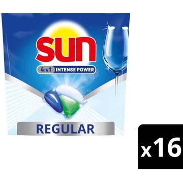 Sun Vaatwascapsules Intense Power 16 Stuks