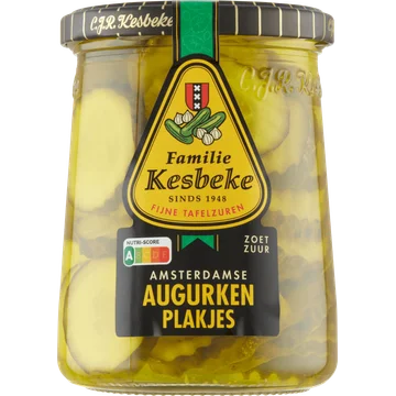 Kesbeke Amsterdamse Augurken Plakjes 495 g