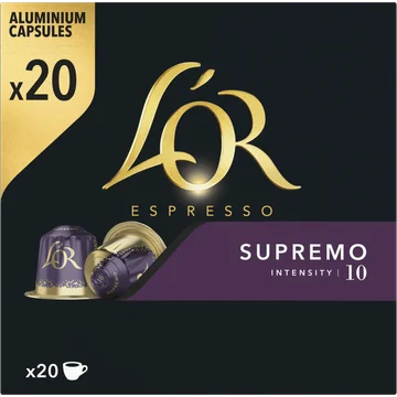 L'OR Espresso Supremo Aluminium Capsules 20 Stuks 104 g