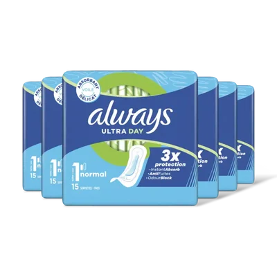 Always Ultra day normal maandverband 6-pack