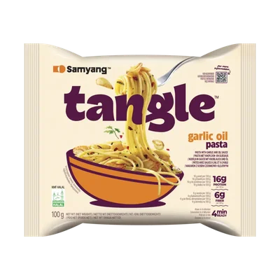 Samyang Tangle garlic oil pasta