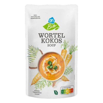 AH Biologisch Wortel kokossoep