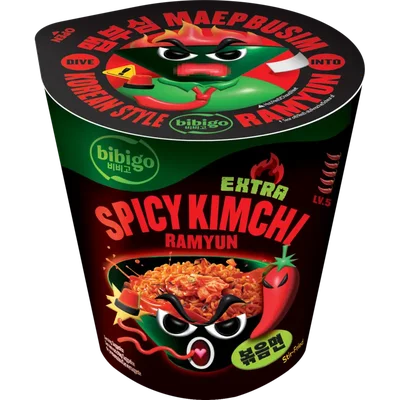 Bibigo Kimchi ramyun extra spicy noodles cup