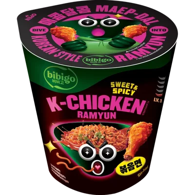 Bibigo K-chicken ramyun sweet&spicy noodles cup