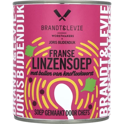 Brandt & Levie Franse linzensoep met ballen