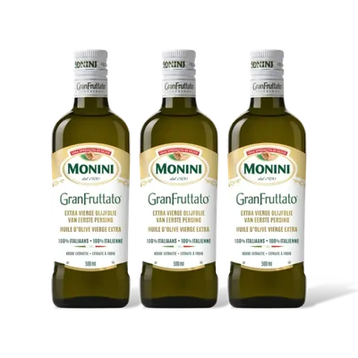 Monini Olijfolie gran frutatto ev 3-pack