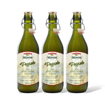 Monini Il poggiolo ev olijfolie 3-pack