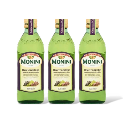 Monini Druivenpitolie 3-pack