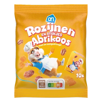 AH Hamsterchef rozijnen met abrikozen