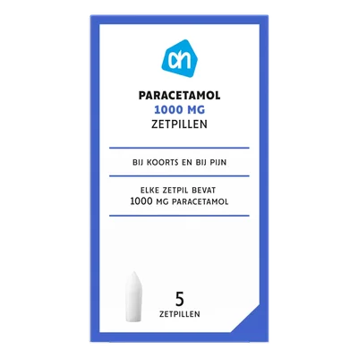 AH Paracetamol zetpillen 1000mg