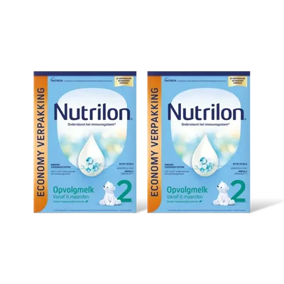 Nutrilon 2 opvolgmelk economy verpakking 6m+ 2-pk