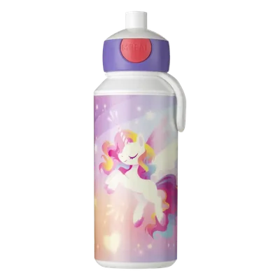 Mepal Drinkfles pop-up unicorn glow 400ml