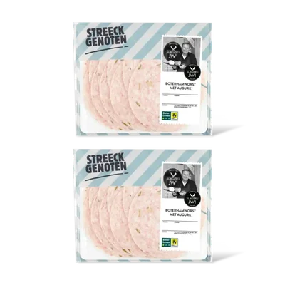 Streeckgenoten Boterhamworst met augurk 2-pack