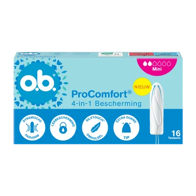 o.b.® Pro Comfort Advanced Mini Tampons 16 Stuks