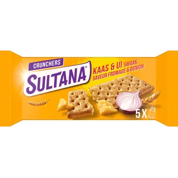 Sultana Crunchers Kaas & Ui 5x3 stuks