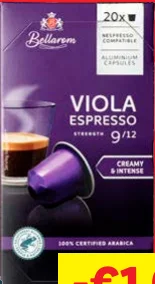 Bellarom Koffiecups Viola espresso