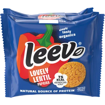 Leev Linzenwafels paprika 3x2-pack 54g