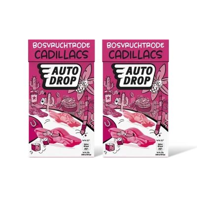 Autodrop Bosvruchtrode cadillacs 2-pack