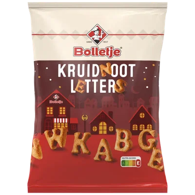 Bolletje Kruidnoot letters