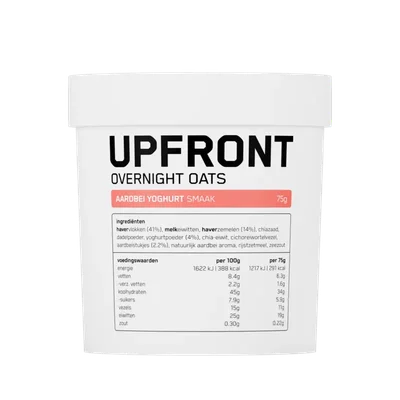 Upfront Overnight oats aardbei yoghurt smaak