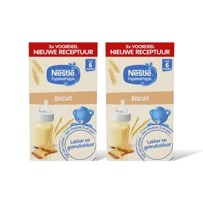 Nestlé Pyjamapapje biscuit 6m+ 2-pack