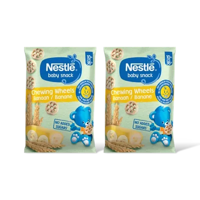 Nestlé Baby snack chewing wheels banan 10m+ 2pk