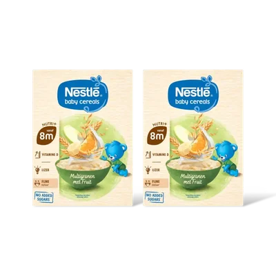 Nestlé Baby cereals multigranen fruit 8m+ 2-pck