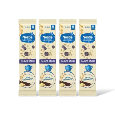 Nestlé Baby reepje bosbes smaak 12m+ 4-pack