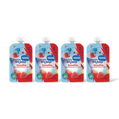 Nestlé Smoothie aardbei appl banan wortl 2+ 4pk