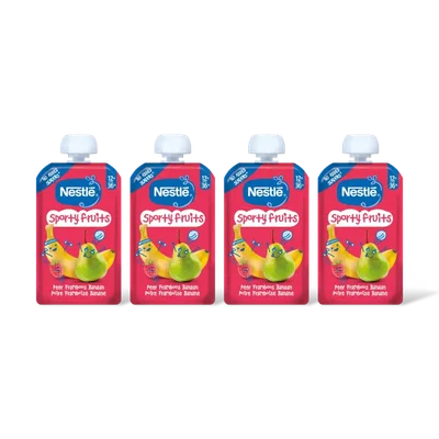 Nestlé Sporty fruits knijpfruit peer 12m+ 4-pck