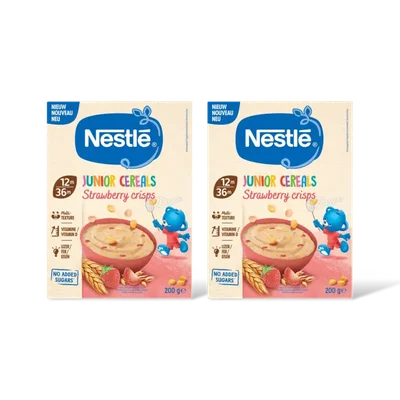 Nestlé Jr cereals strawberry crisps 12m+ 2-pack
