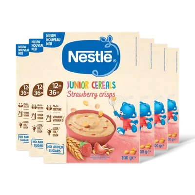 Nestlé Jr cereals strawberry crisps 12m+ 6-pack