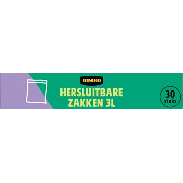 Jumbo Hersluitbare Zakken 3L 30 Stuks