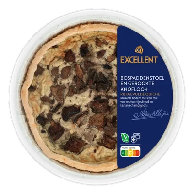 AH Excellent Quiche bospaddenstoel gerookte knoflook