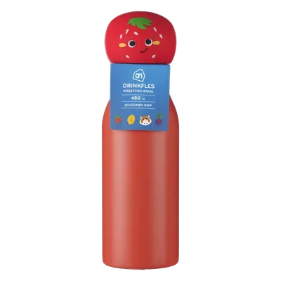 AH RVS fles aardbei