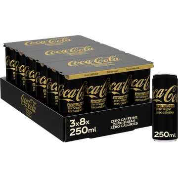 Coca-Cola Zero Caffeine Zero Sugar 3x8x250 ml