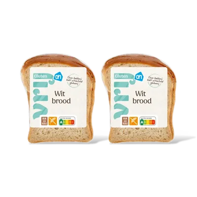 AH Glutenvrij Wit brood half 2-pack