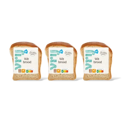 AH Glutenvrij Wit brood half 3-pack
