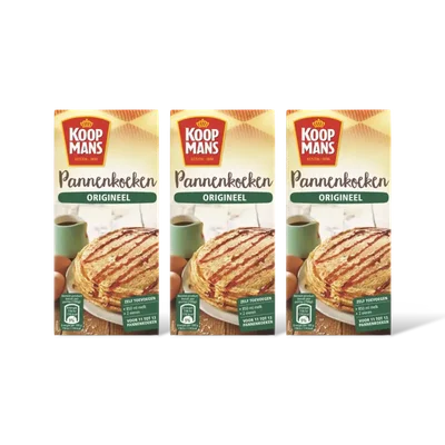 Koopmans Mix voor pannenkoeken origineel 3-pack