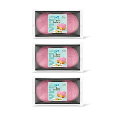 AH Glutenvrij Roze koeken 3-pack